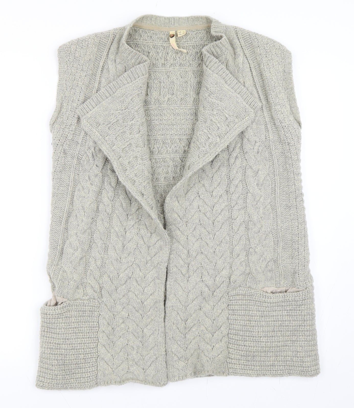 White Stuff Womens Grey   Cardigan Jumper Size 10