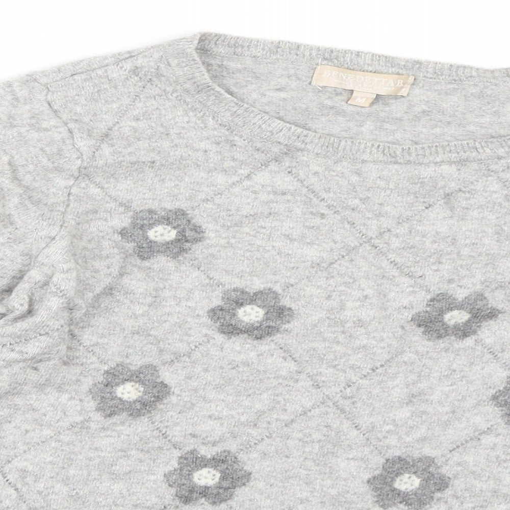 Benedetta B Girls Grey   Pullover Jumper Size M