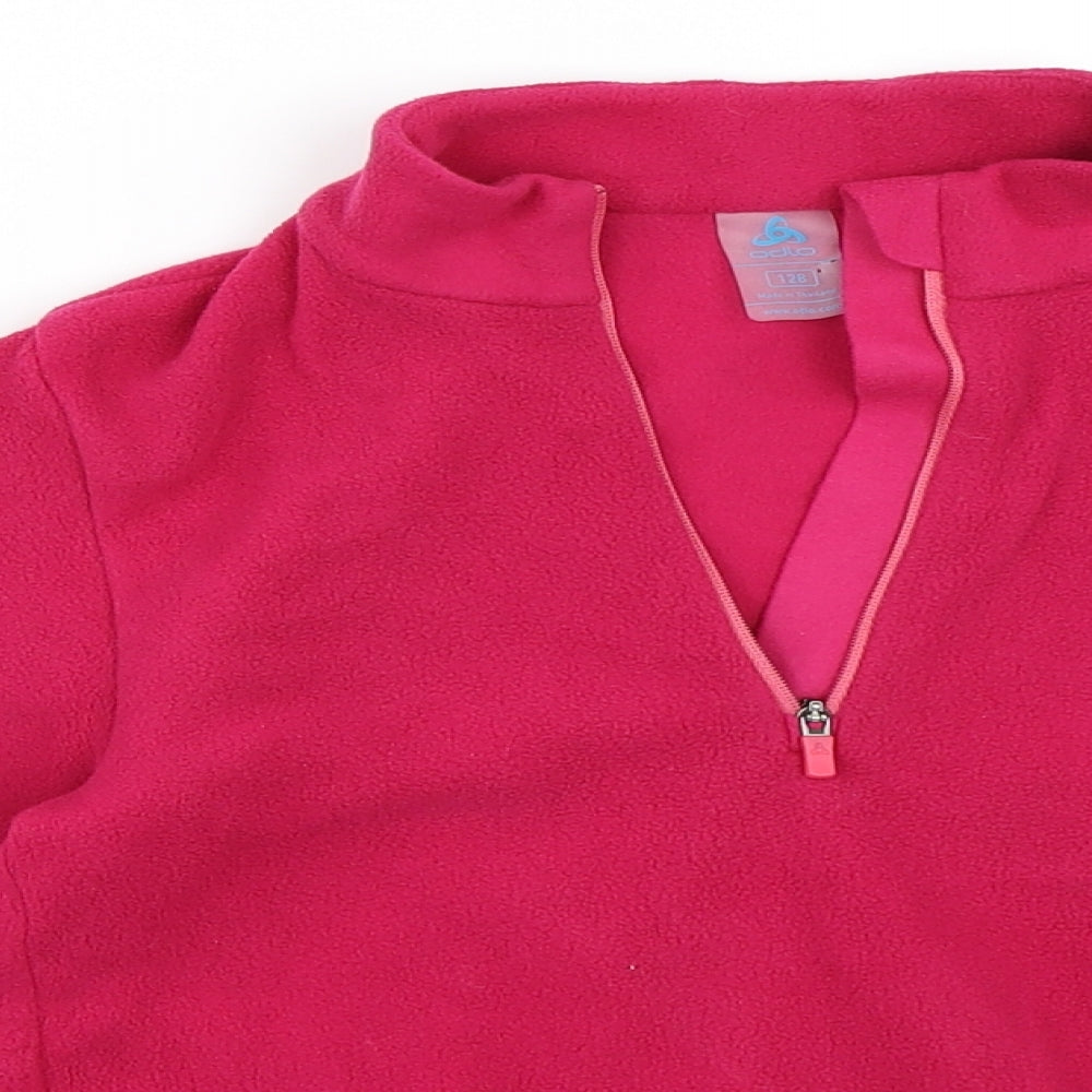 Odlo Girls Pink   Henley Sweatshirt Size S