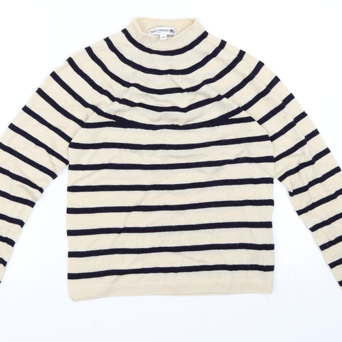 Preworn Womens Beige Striped  Pullover Jumper Size S