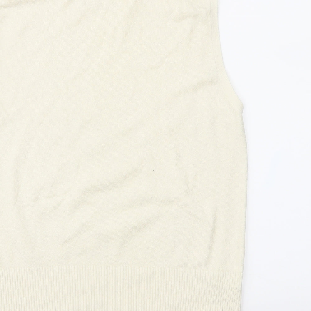 AMARANTO Womens Ivory  Knit Pullover Jumper Size 14
