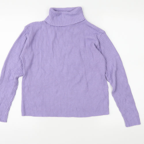 Sophie Girls Purple  Knit Pullover Jumper Size 14 Years