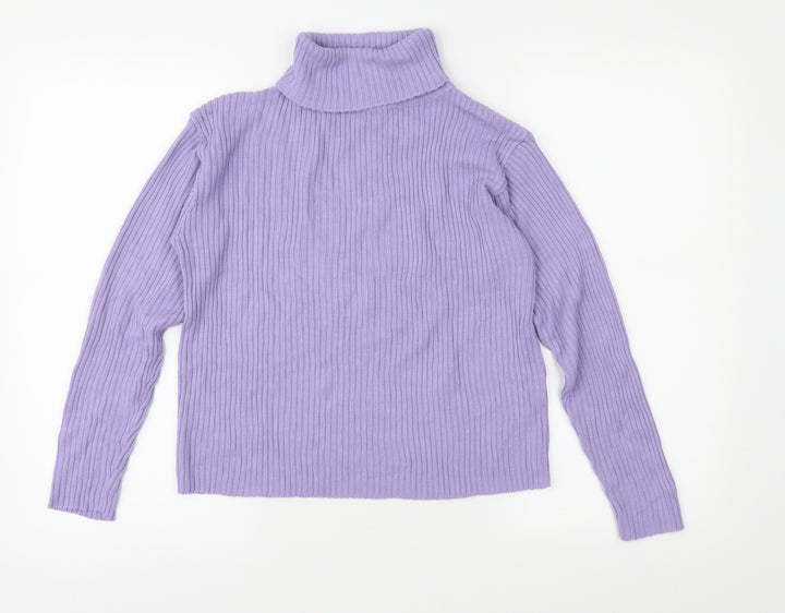 Sophie Girls Purple  Knit Pullover Jumper Size 14 Years