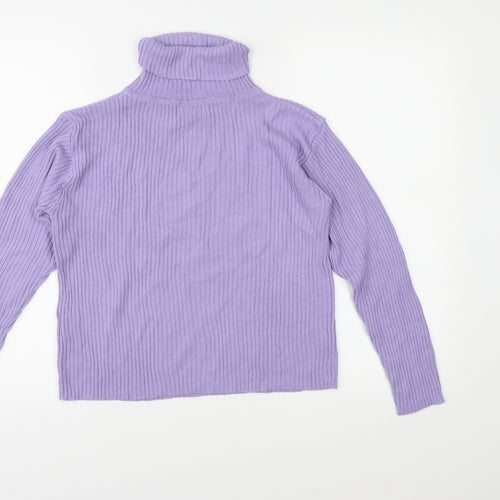 Sophie Girls Purple  Knit Pullover Jumper Size 14 Years