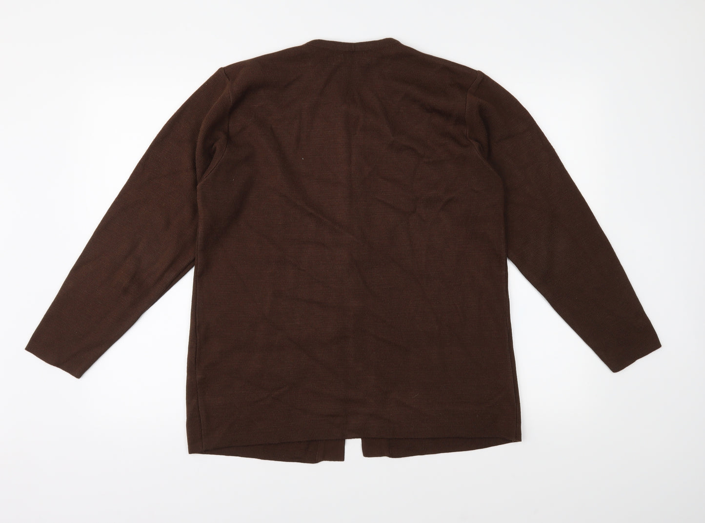 Paramour Womens Brown  Knit Cardigan Jumper Size M