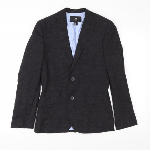 H&M Mens Blue   Jacket  Size 34