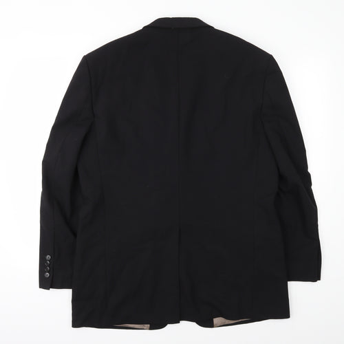 Preworn Mens Black   Jacket Suit Jacket Size 42