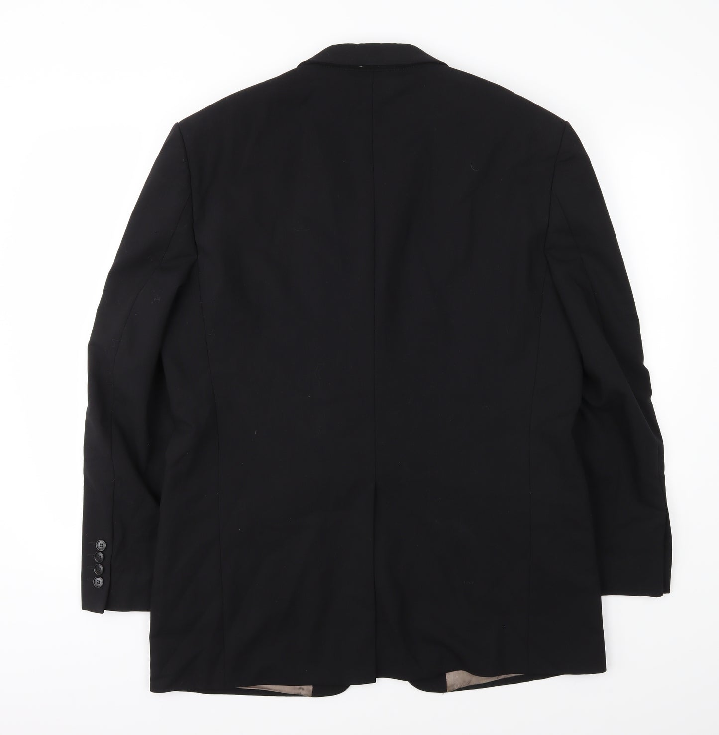 Preworn Mens Black   Jacket Suit Jacket Size 42