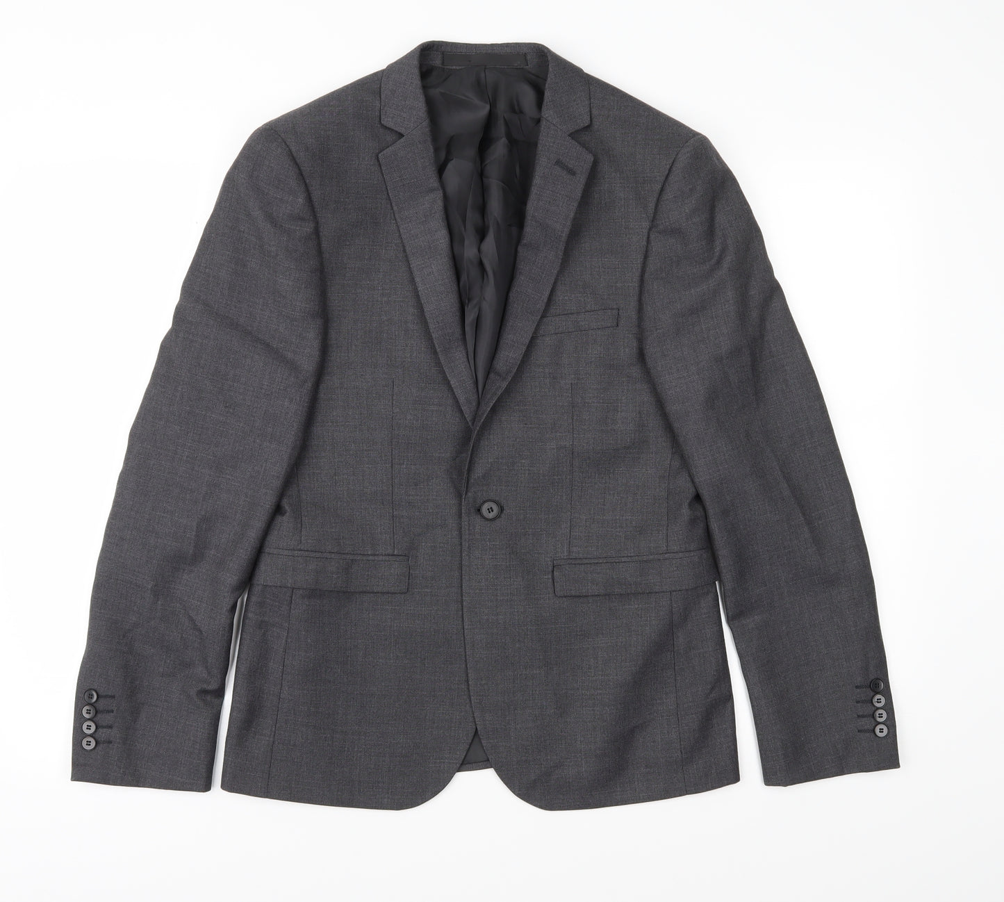 Burton Mens Grey   Jacket Suit Jacket Size 36