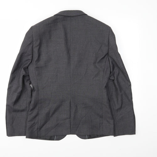 Burton Mens Grey   Jacket Suit Jacket Size 36