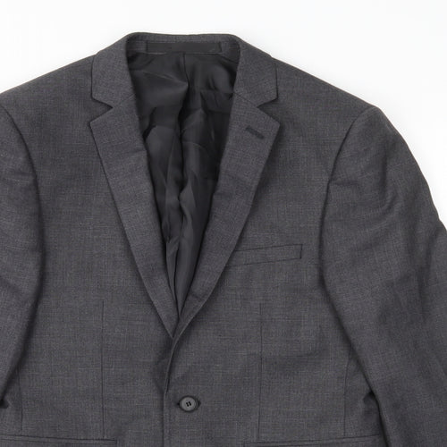 Burton Mens Grey   Jacket Suit Jacket Size 36