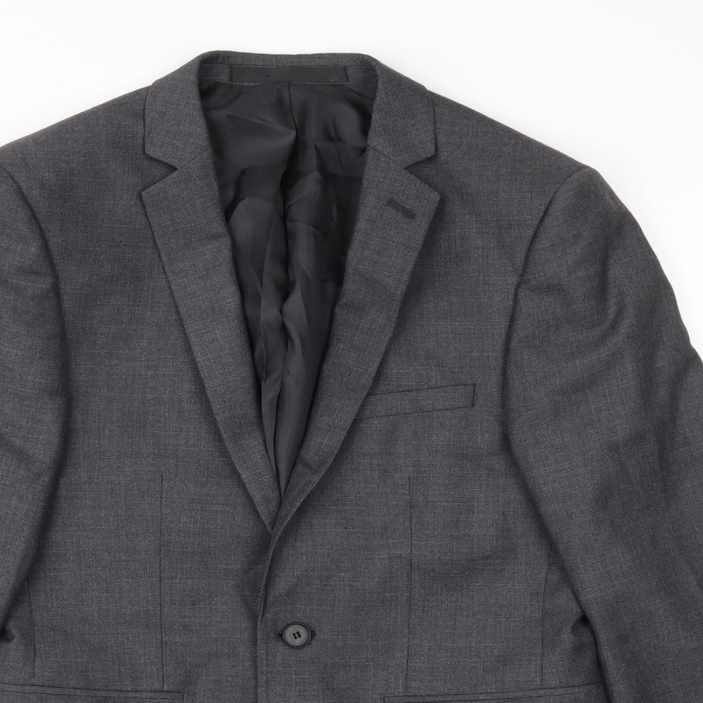 Burton Mens Grey   Jacket Suit Jacket Size 36