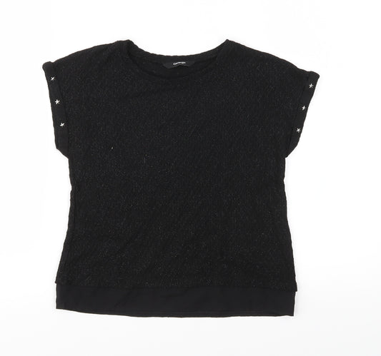 George Girls Black  Knit Pullover Jumper Size 8-9 Years