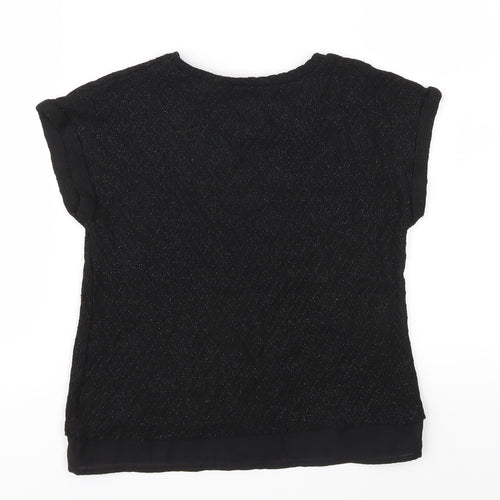George Girls Black  Knit Pullover Jumper Size 8-9 Years