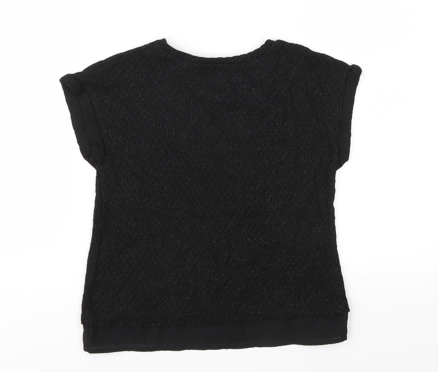 George Girls Black  Knit Pullover Jumper Size 8-9 Years