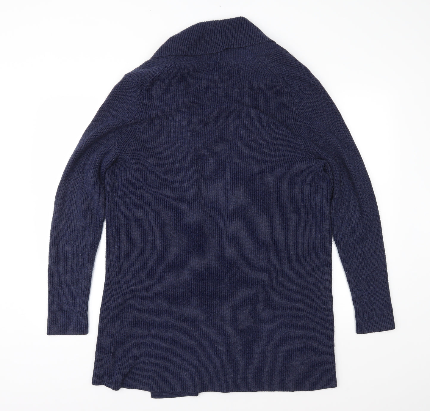 Lands' End Womens Blue  Knit Cardigan Jumper Size L