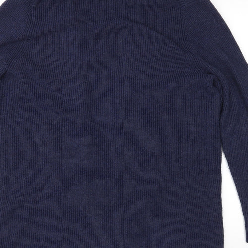 Lands' End Womens Blue  Knit Cardigan Jumper Size L