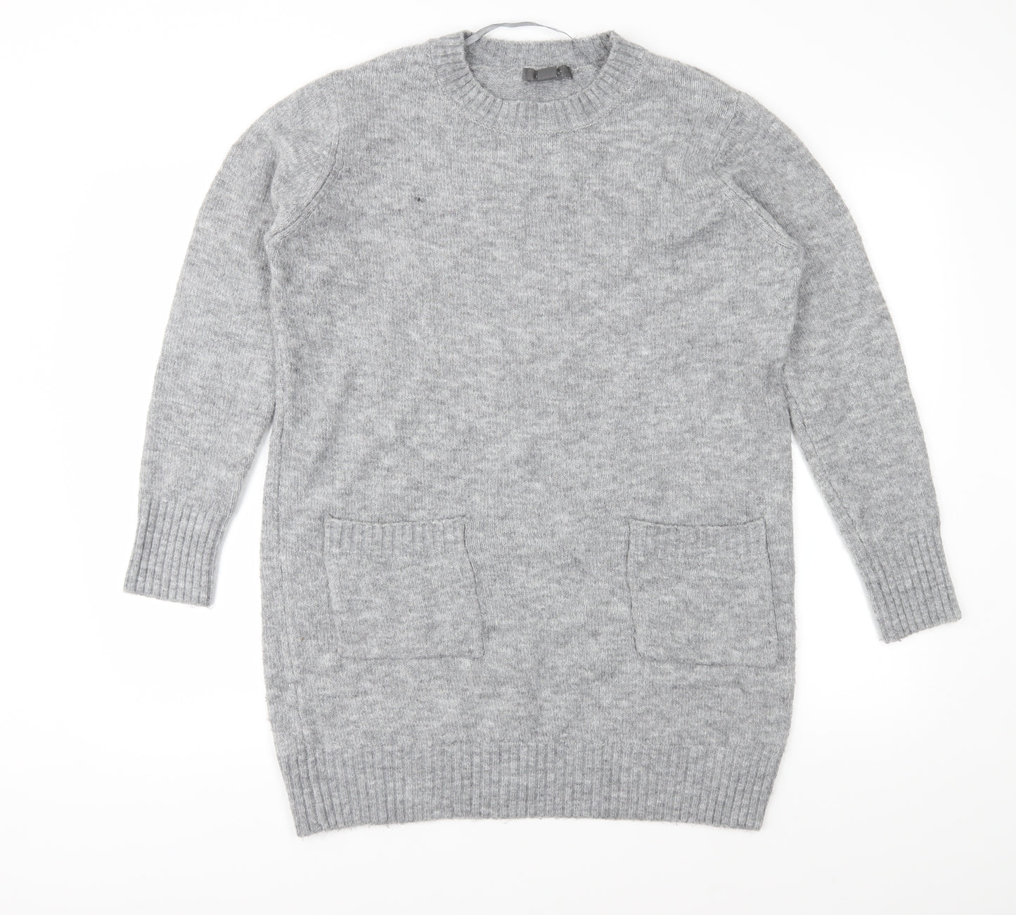 Primark Womens Grey  Knit Pullover Jumper Size S