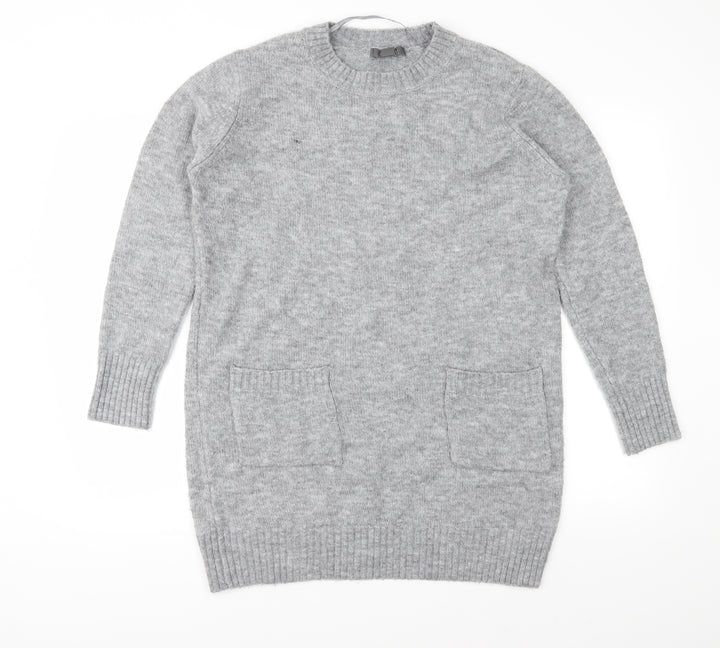 Primark Womens Grey  Knit Pullover Jumper Size S