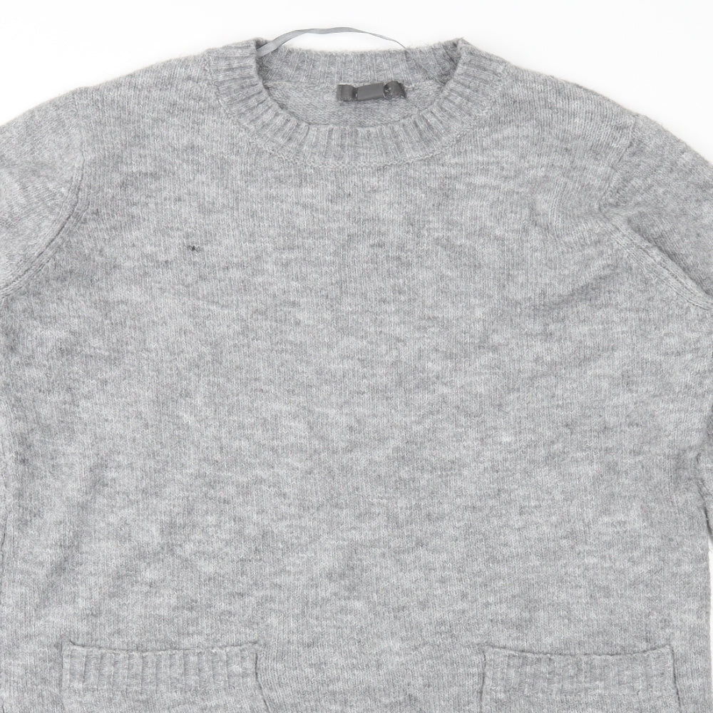 Primark Womens Grey  Knit Pullover Jumper Size S