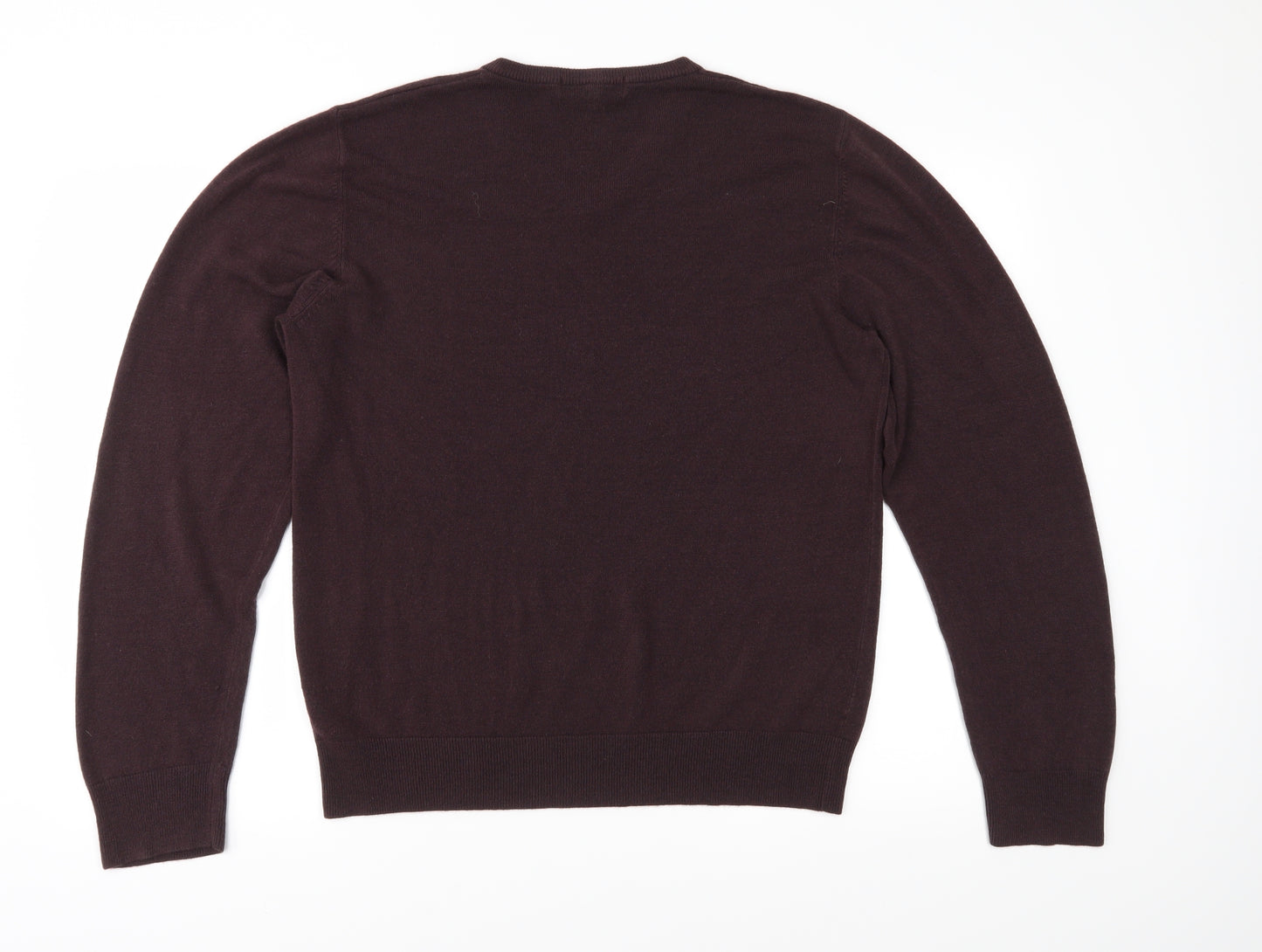 Marks and Spencer Mens Purple  Knit Pullover Jumper Size XL