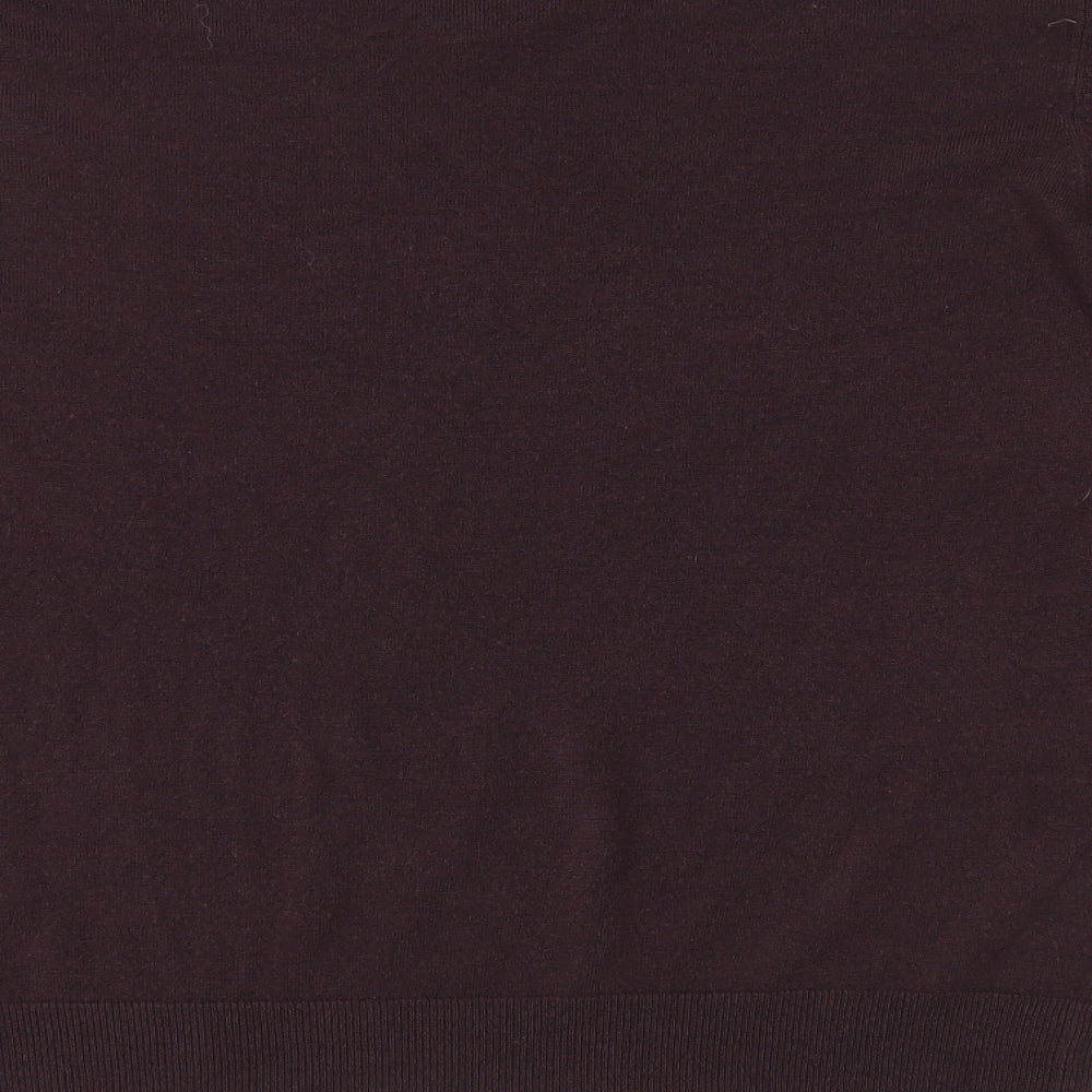 Marks and Spencer Mens Purple  Knit Pullover Jumper Size XL