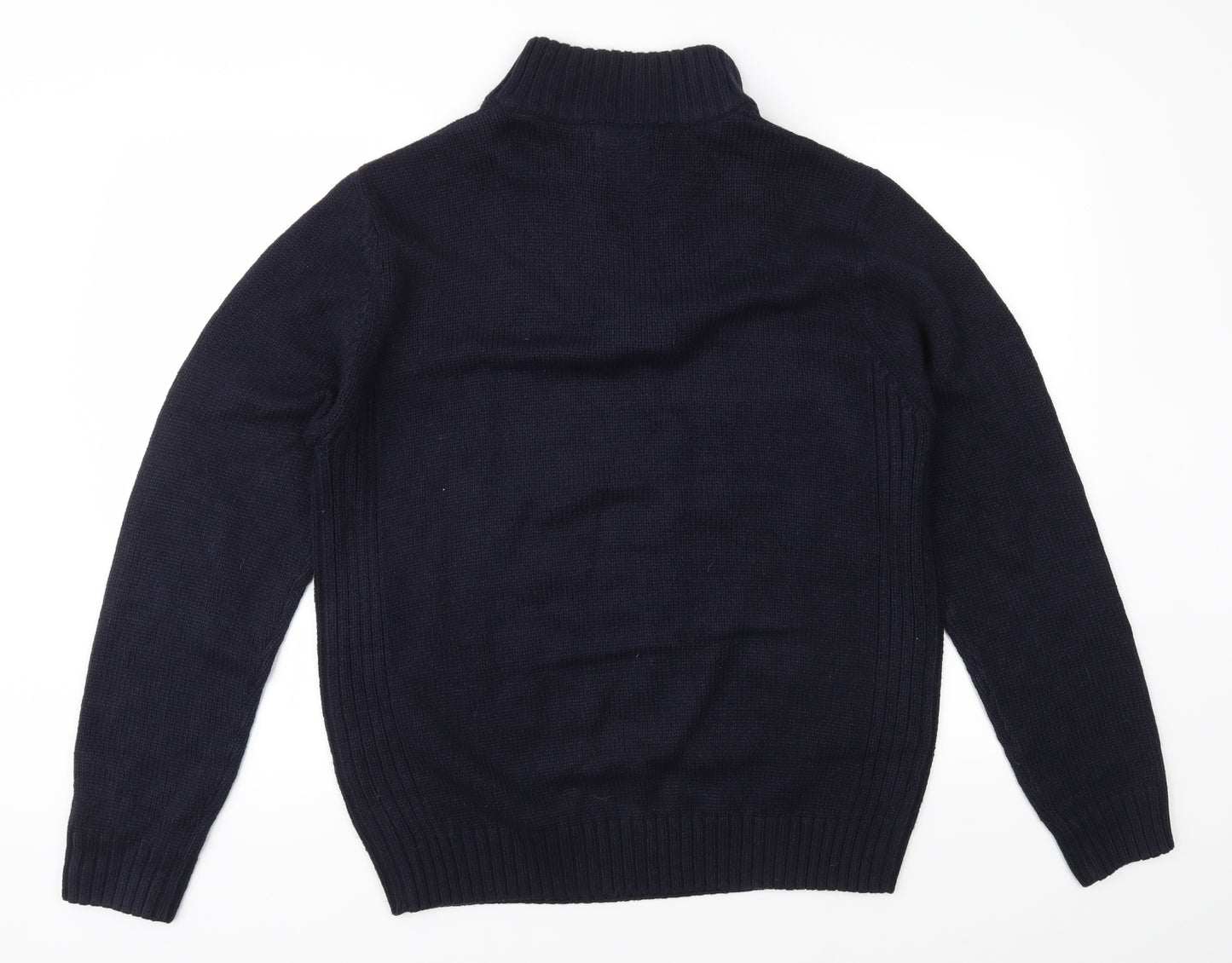 Atlantic Bay Mens Blue  Knit Pullover Jumper Size M