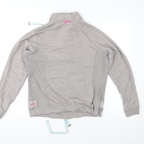 Joules Womens Grey  Jersey Pullover Sweatshirt Size 14