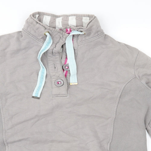 Joules Womens Grey  Jersey Pullover Sweatshirt Size 14