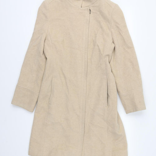 NEXT Womens Beige   Overcoat Coat Size 12
