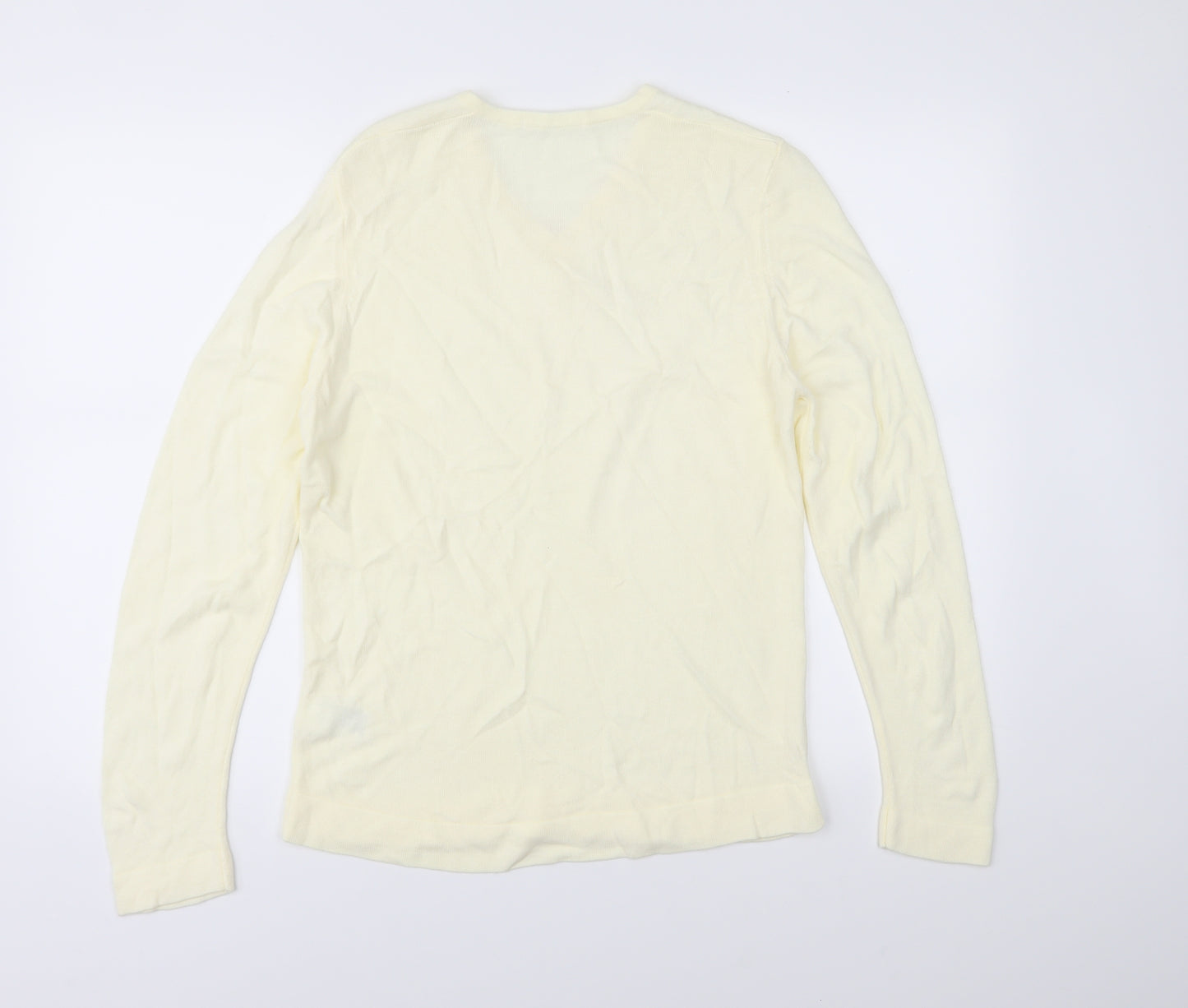 Marks and Spencer Womens Ivory  Knit Pullover Jumper Size 16