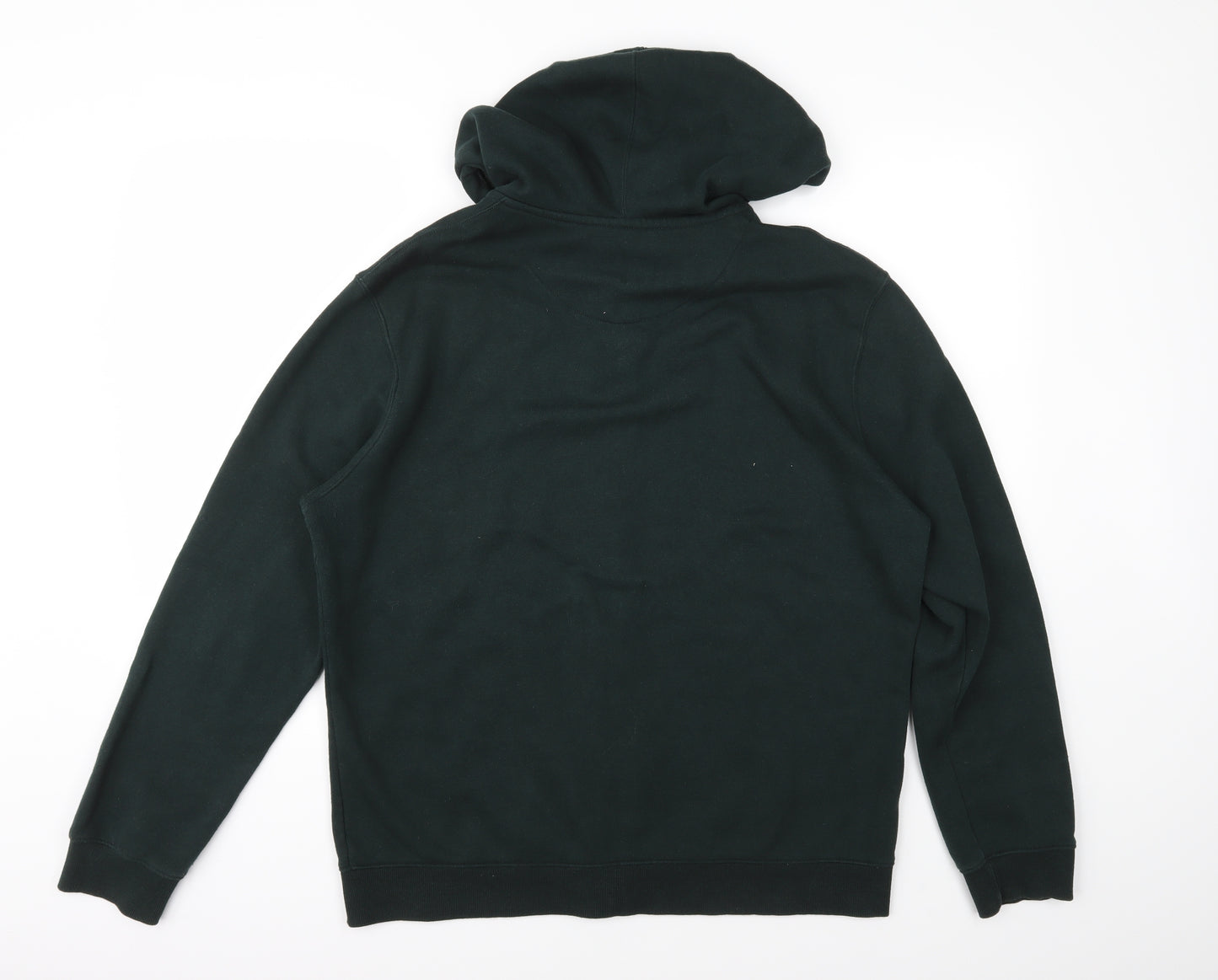 Matalan Mens Green  Jersey Full Zip Hoodie Size L