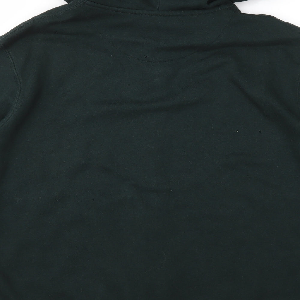 Matalan Mens Green  Jersey Full Zip Hoodie Size L