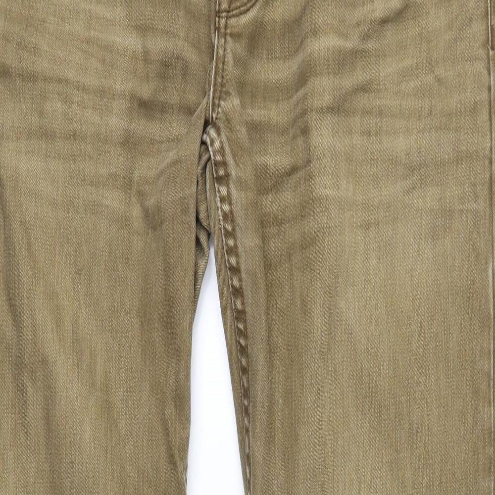 NEXT Mens Brown  Denim Straight Jeans Size 32 in L32 in