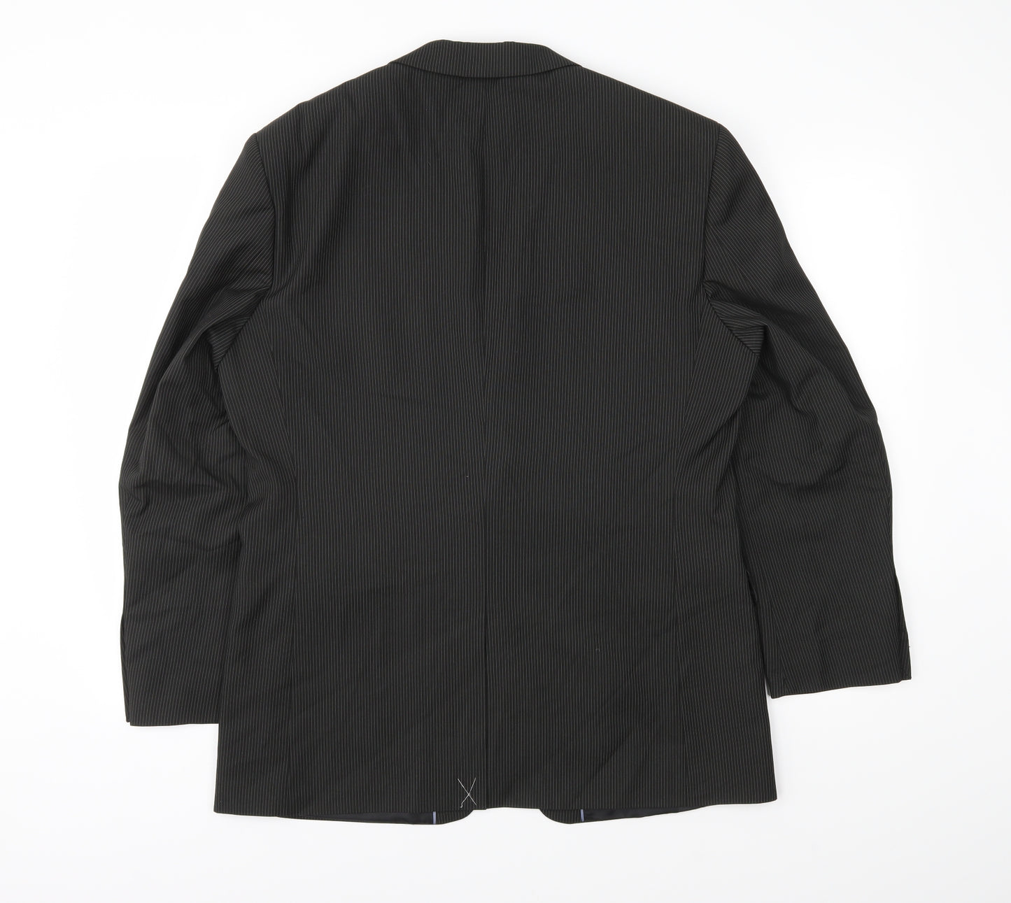 BHS Mens Black Striped  Jacket Suit Jacket Size 40