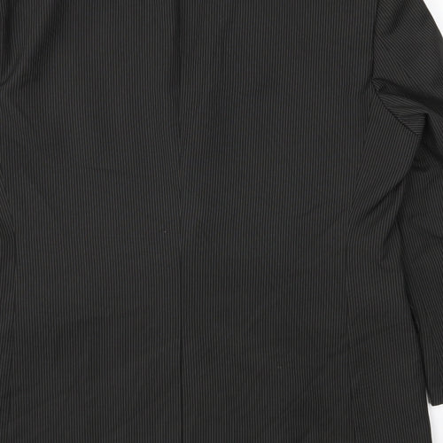 BHS Mens Black Striped  Jacket Suit Jacket Size 40