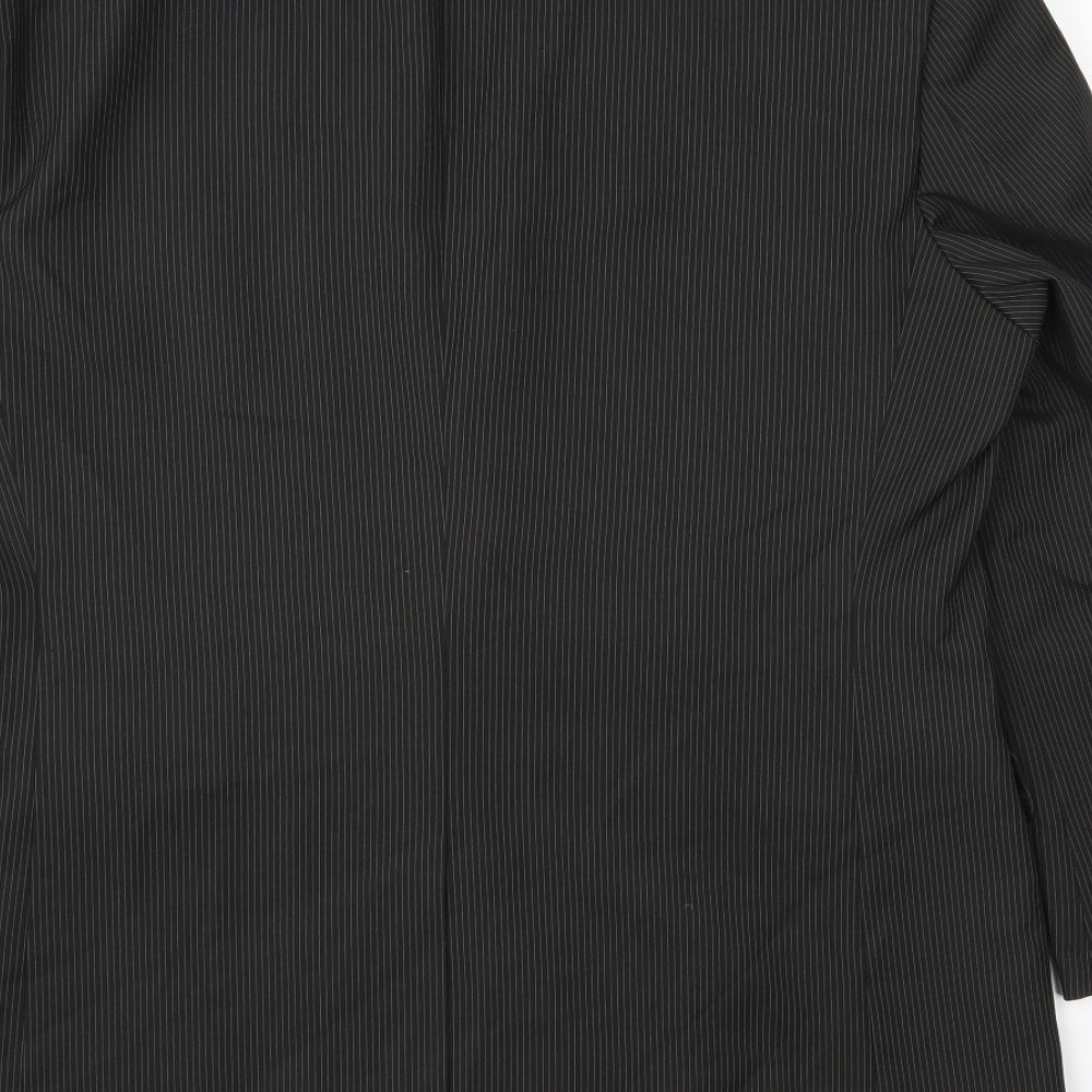 BHS Mens Black Striped  Jacket Suit Jacket Size 40
