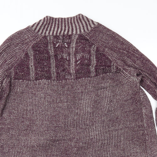 Soon Womens Purple  Knit Cardigan Jumper Size 12