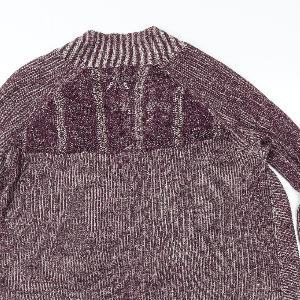 Soon Womens Purple  Knit Cardigan Jumper Size 12