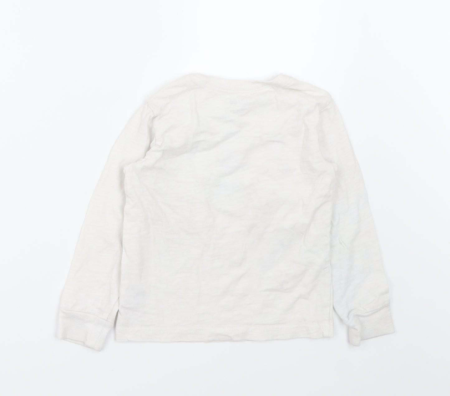 Gap  Boys White    T-Shirt Size 5 Years