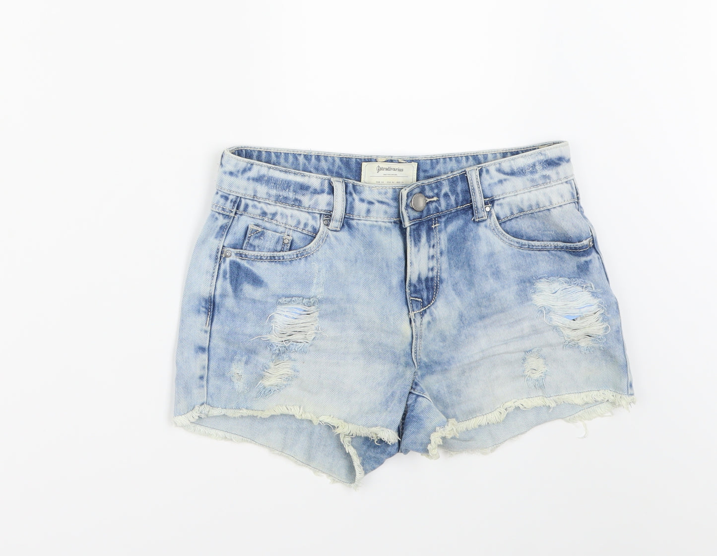 Stradivarius Womens Blue   Hot Pants Shorts Size 6