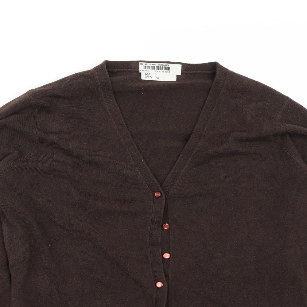 BHS Womens Brown   Cardigan Jumper Size 12