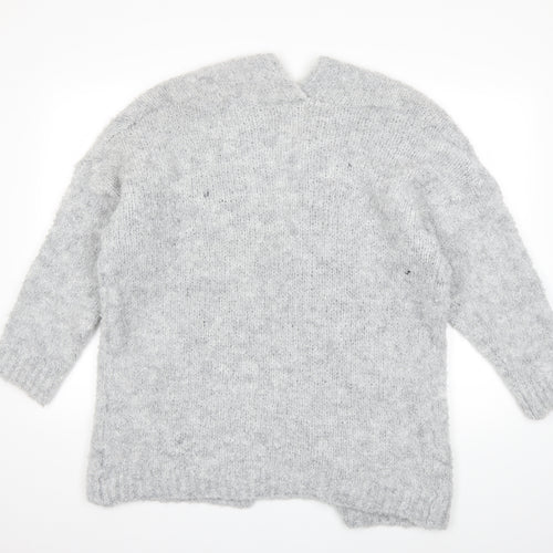 Vanessa Alexandra Womens Grey  Knit Cardigan Jumper Size L