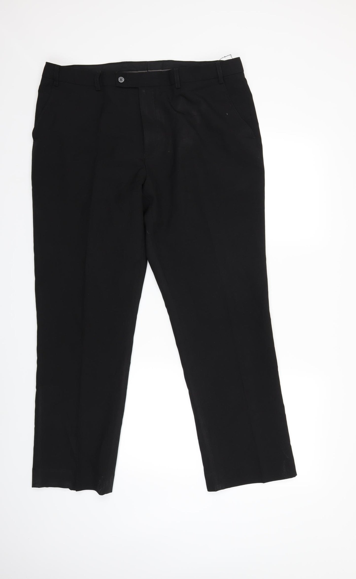 Matalan Mens Black   Trousers  Size 38 in L29 in