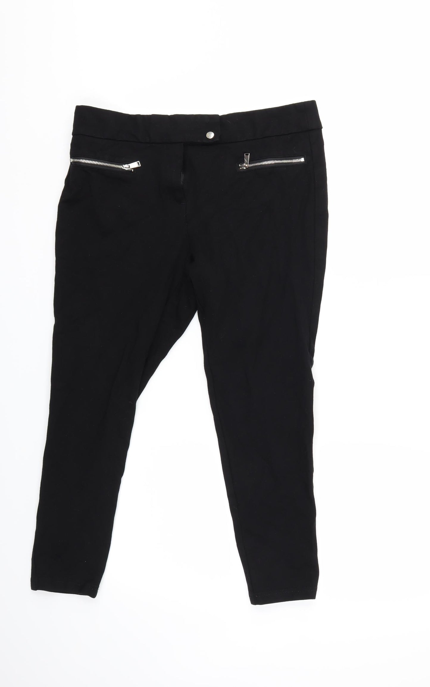 George Womens Black   Trousers  Size 12 L22 in