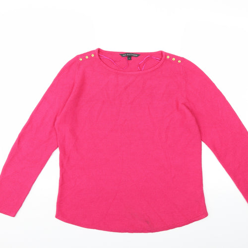 Love knitwear Womens Pink  Knit Pullover Jumper Size 12