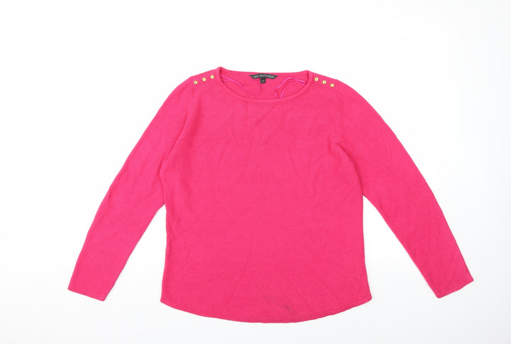 Love knitwear Womens Pink Knit Pullover Jumper Size 12