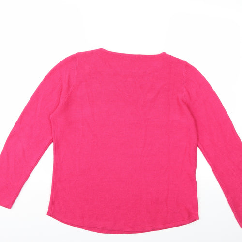 Love knitwear Womens Pink  Knit Pullover Jumper Size 12