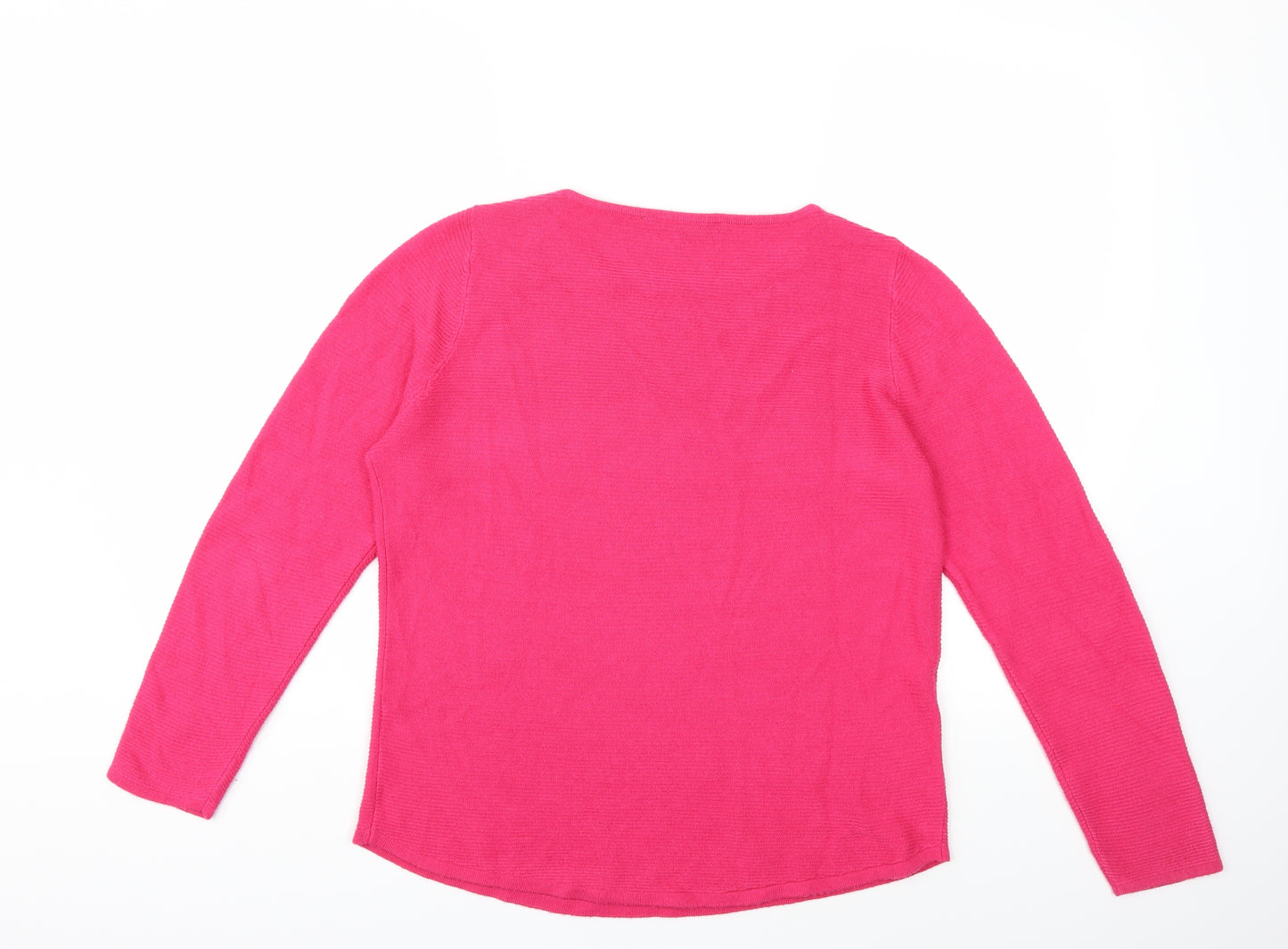 Love knitwear Womens Pink  Knit Pullover Jumper Size 12