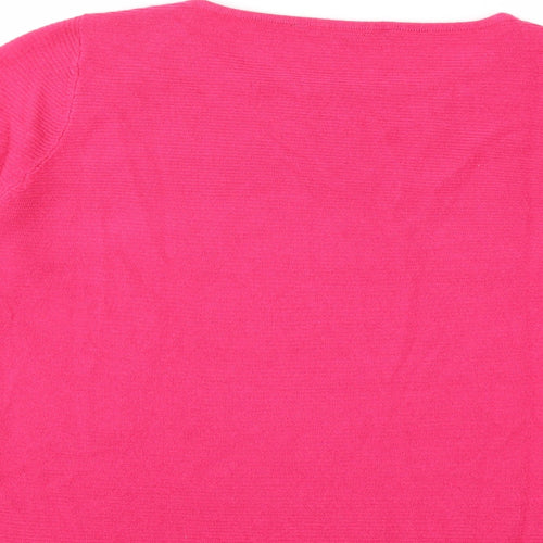 Love knitwear Womens Pink  Knit Pullover Jumper Size 12